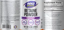 Label for Betaine Powder