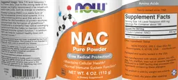 Label for NAC Pure Powder