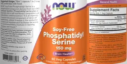 Label for Phosphatidyl Serine 150 mg Soy-Free