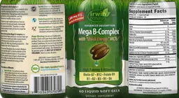 Label for Advanced Absorption Mega B-Complex