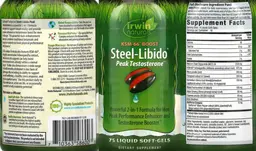Label for Steel-Libido Peak Testosterone