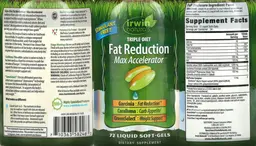 Label for Triple-Diet Fat Reduction Max Accelerator