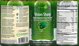 Label for Vision Sharp Multi-Nutrient Eye Health