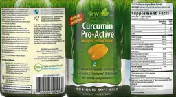 Label for Curcumin Pro-Active