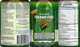 Label for Extra-Energy Thermo-Fuel Max Fat Burner