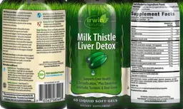 Label for Milk Thistle Liver Detox
