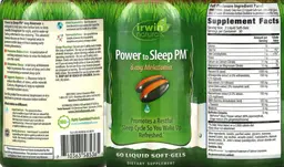 Label for Power to Sleep PM 6 mg Melatonin