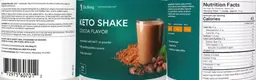 Label for Keto Shake Cocoa Flavor
