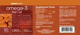 Label for Omega-3 Fish Oil 1,360 mg