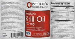 Label for Neptune Krill Oil 500 mg