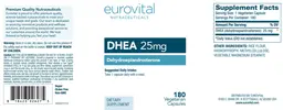 Label for DHEA 25 mg