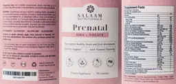 Label for Prenatal DHA + Folate