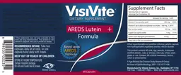 Label for AREDS Lutein + Formula