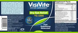 Label for Dry Eye Relief TG-1000