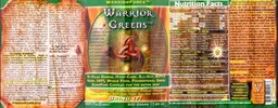 Label for Warrior Greens