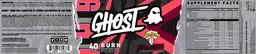 Label for Burn Warheads Sour Black Cherry