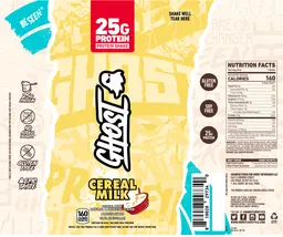 Label for Protein Shake Cereal Milk