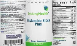 Label for Histamine Block Plus