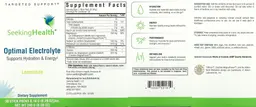Label for Optimal Electrolyte Lemonade