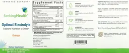 Label for Optimal Electrolyte Orange