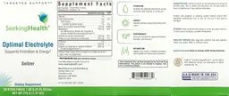 Label for Optimal Electrolyte Seltzer
