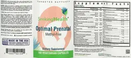Label for Optimal Prenatal Methyl-Free