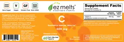 Label for C 500 mg Orange Citrus