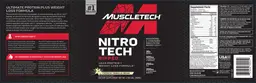 Label for Nitro Tech Ripped French Vanilla Bean
