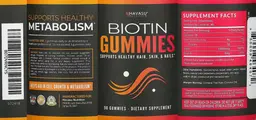 Label for Biotin Gummies