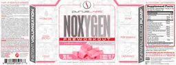 Label for NOXygen Strawberry Candy
