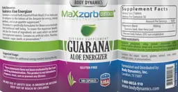 Label for Guarana Aloe Energizer