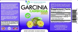 Label for Garcinia Cambogia 3000