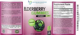 Label for Elderberry Gummies