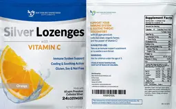 Label for Silver Lozenges with Vitamin C Orange