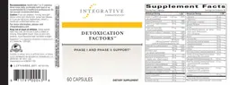 Label for Detoxication Factors