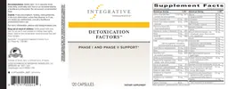 Label for Detoxication Factors