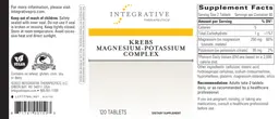 Label for Krebs Magnesium-Potassium Complex