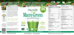 Label for Macro Greens