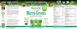 Label for Macro Greens