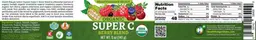 Label for Organic Super C Berry Blend