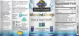 Label for Advanced Omega Citrus Flavor
