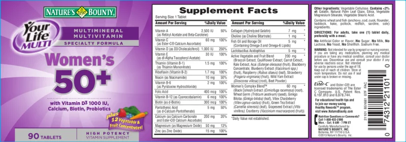 Label for Women's 50+