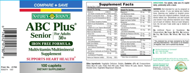 Label for ABC Plus Senior