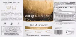 Label for Ten Mushroom Formula
