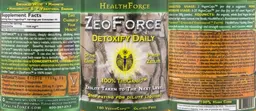 Label for ZeoForce