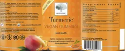 Label for Turmeric Vegan Gummies