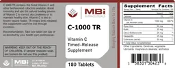 Label for C-1000 TR