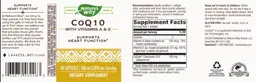 Label for CoQ10 100 mg
