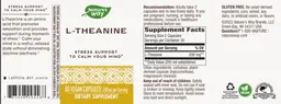 Label for L-Theanine 200 mg