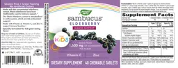 Label for Sambucus Elderberry for Kids